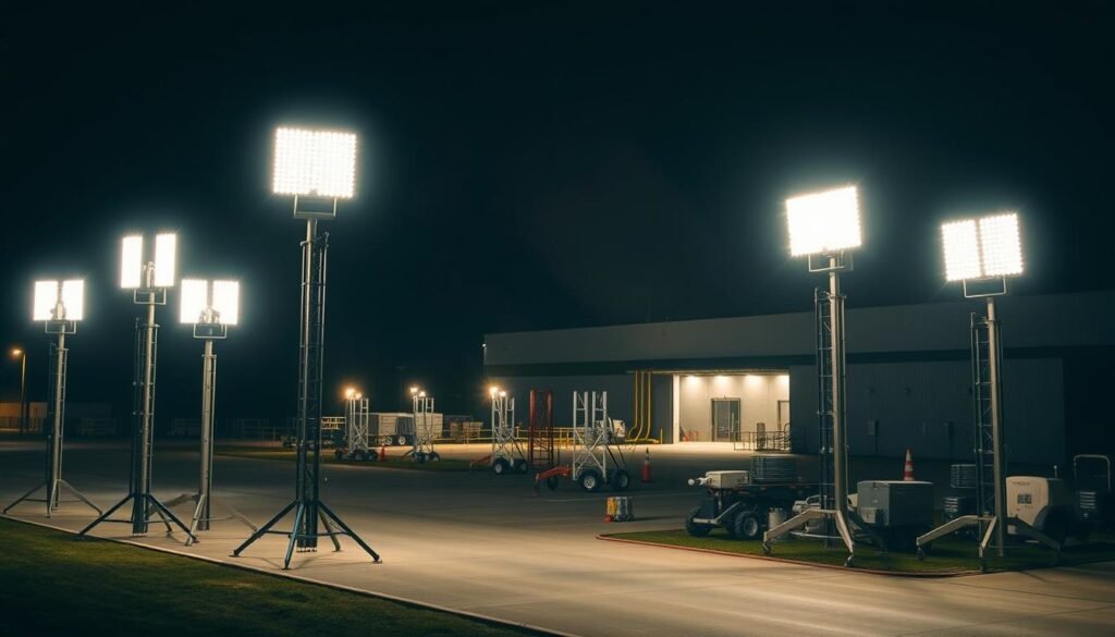 Como o aluguel de torre de iluminação de led reduz custos