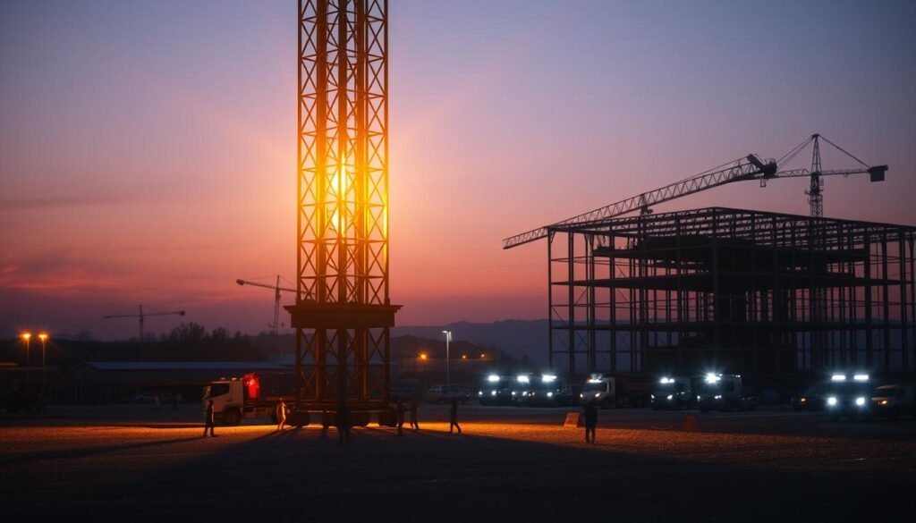 Melhor época para contratar aluguel de torre de iluminação