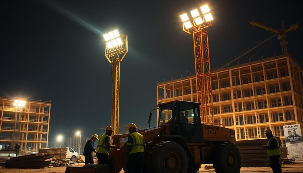 Por que o aluguel de torre de iluminação evita atrasos