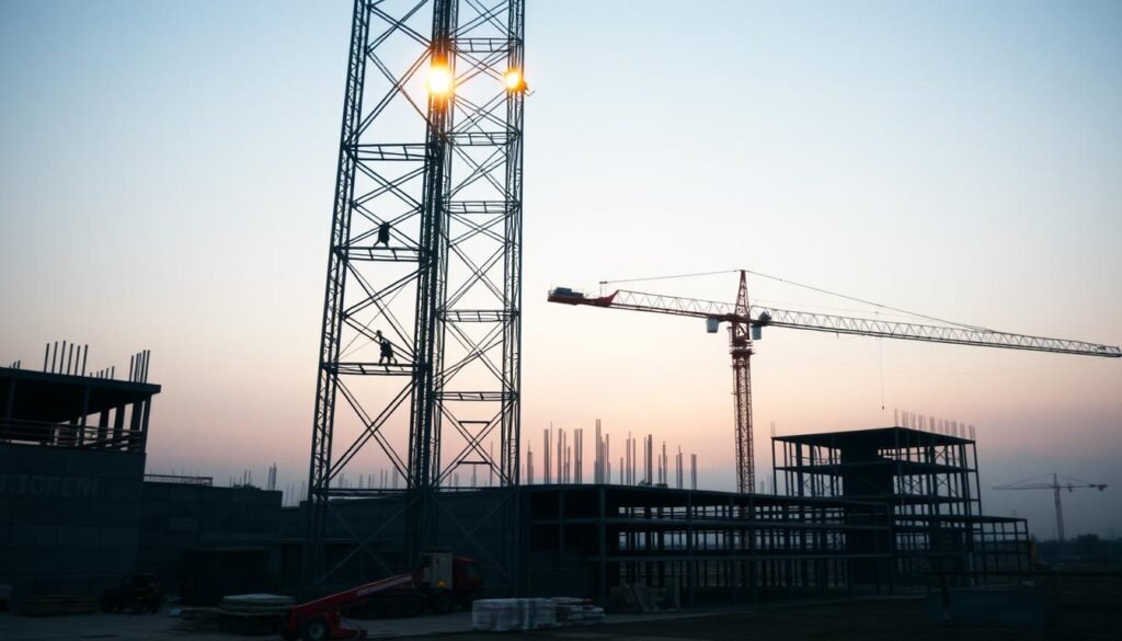 Como calcular o tempo ideal de aluguel de torre de iluminação